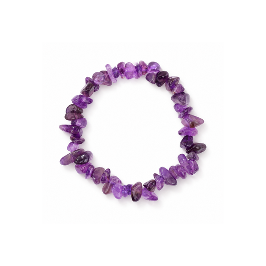 Amethist natuursteen splitkralen armband Casa Jadel