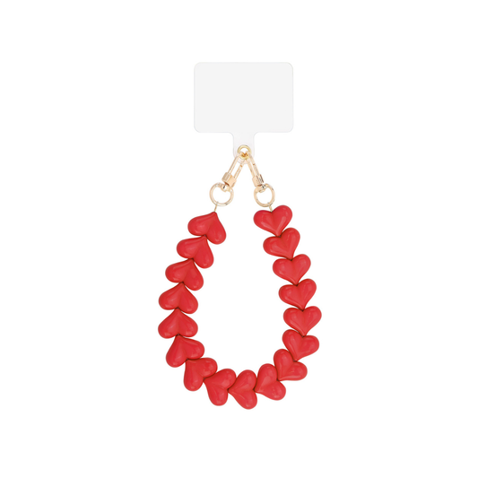 Rode hartjes telefoonkoord