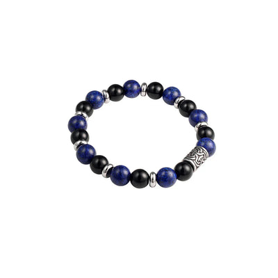 Armband heren elegant blauw zwart
