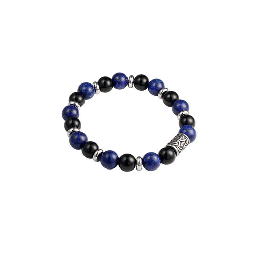 Armband heren elegant blauw zwart