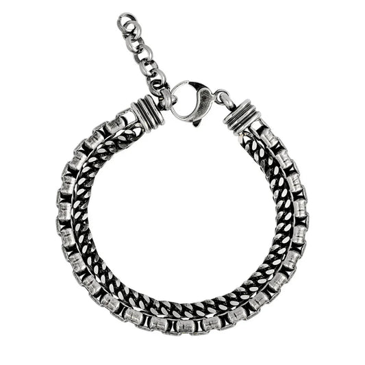 Armband heren zilver Trail