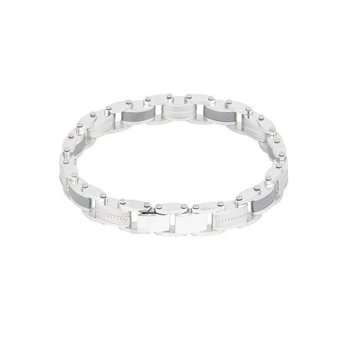 Armband heren zilveren schakelarmband