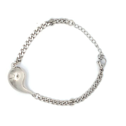 Zilveren armband met schakels en design druppel - Casa Jadel