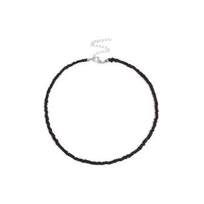 Zwarte kleine kralenketting Saar