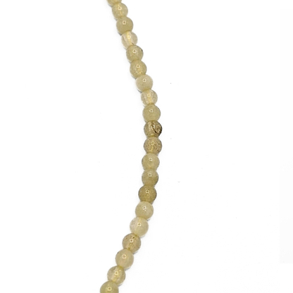 inzoom Jade natuursteen kleine kralenketting met fijne lichtgroene kralen en zilverkleurige sluiting