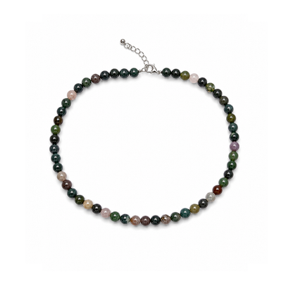 Australische Opaal natuursteen kralenketting Jacky met 6 mm natuursteen kralen en stainless steel sluiting van Casa Jadel.