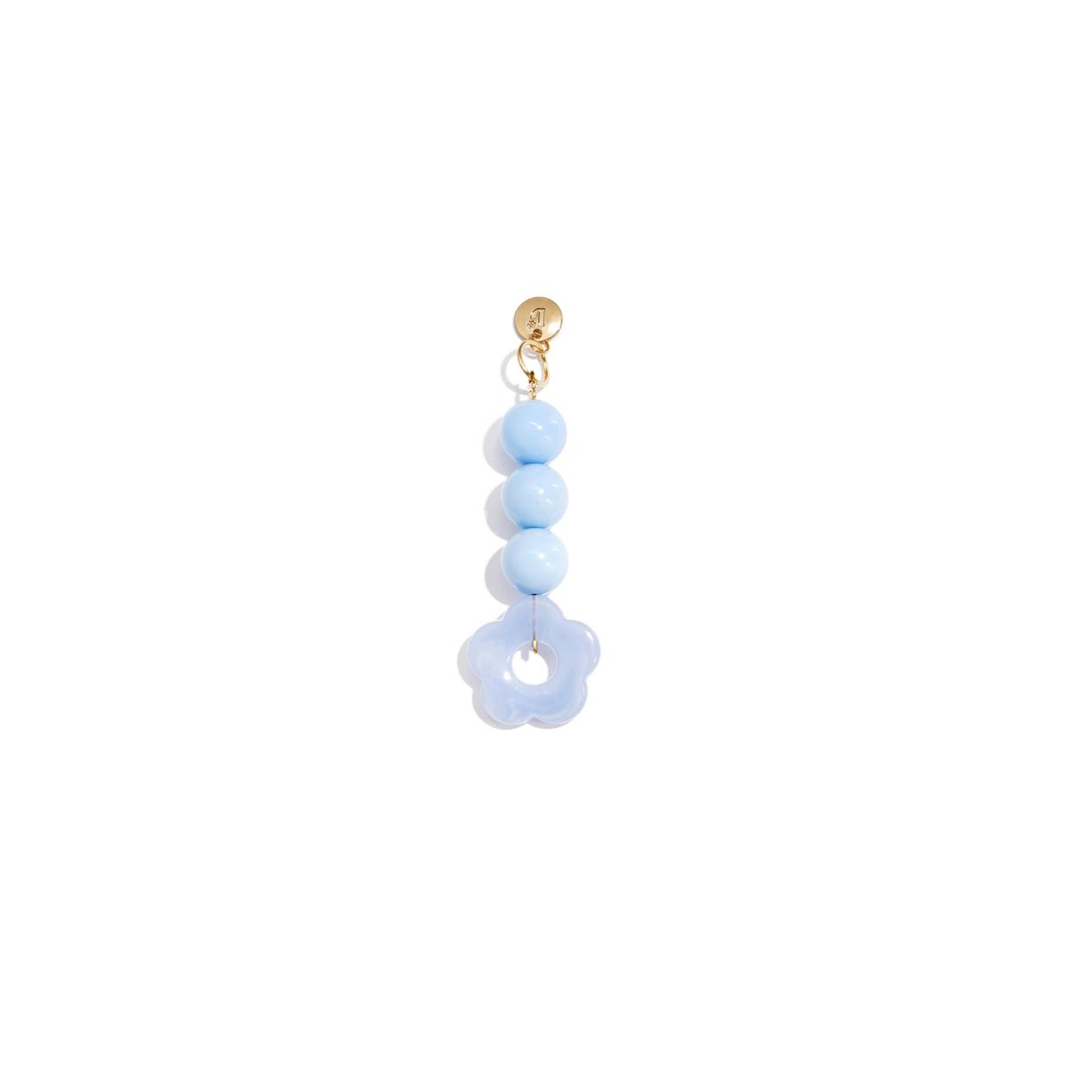 Babyblauwe bloemetjes tashanger | Bag Charm | Casa Jadel