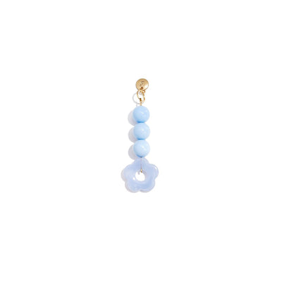 Babyblauwe bloemetjes tashanger