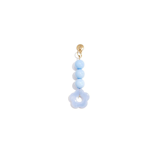 Babyblauwe bloemetjes tashanger | Bag Charm | Casa Jadel