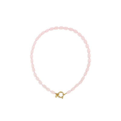 Babyroze kralenketting long