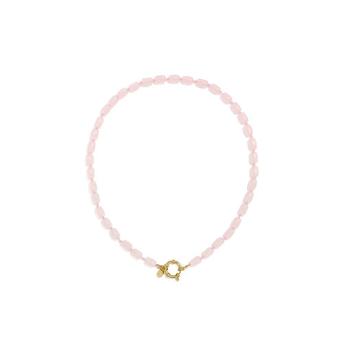 Babyroze kralenketting long