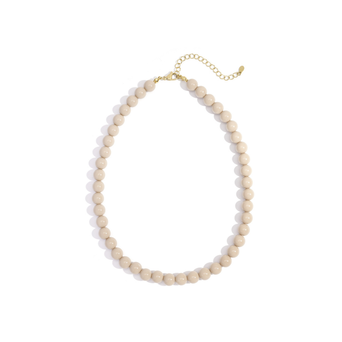 Beige kralenketting