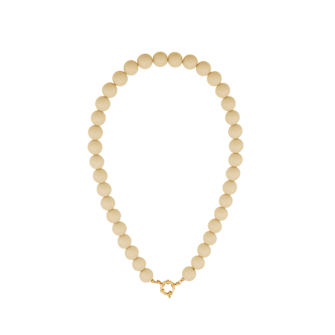 beige kralenketting