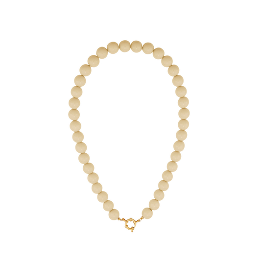 beige kralenketting