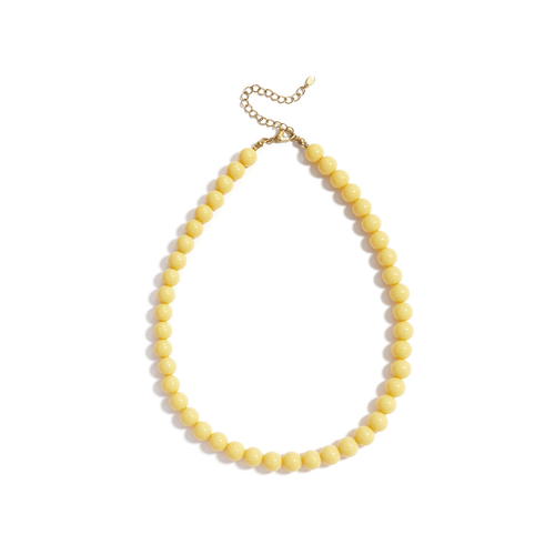 Botergele kralenketting