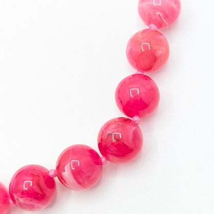 deel kralen ketting roze