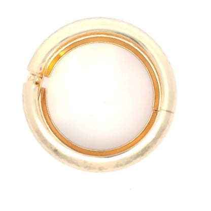 Gouden armband brede hammered bangle - Casa Jadel
