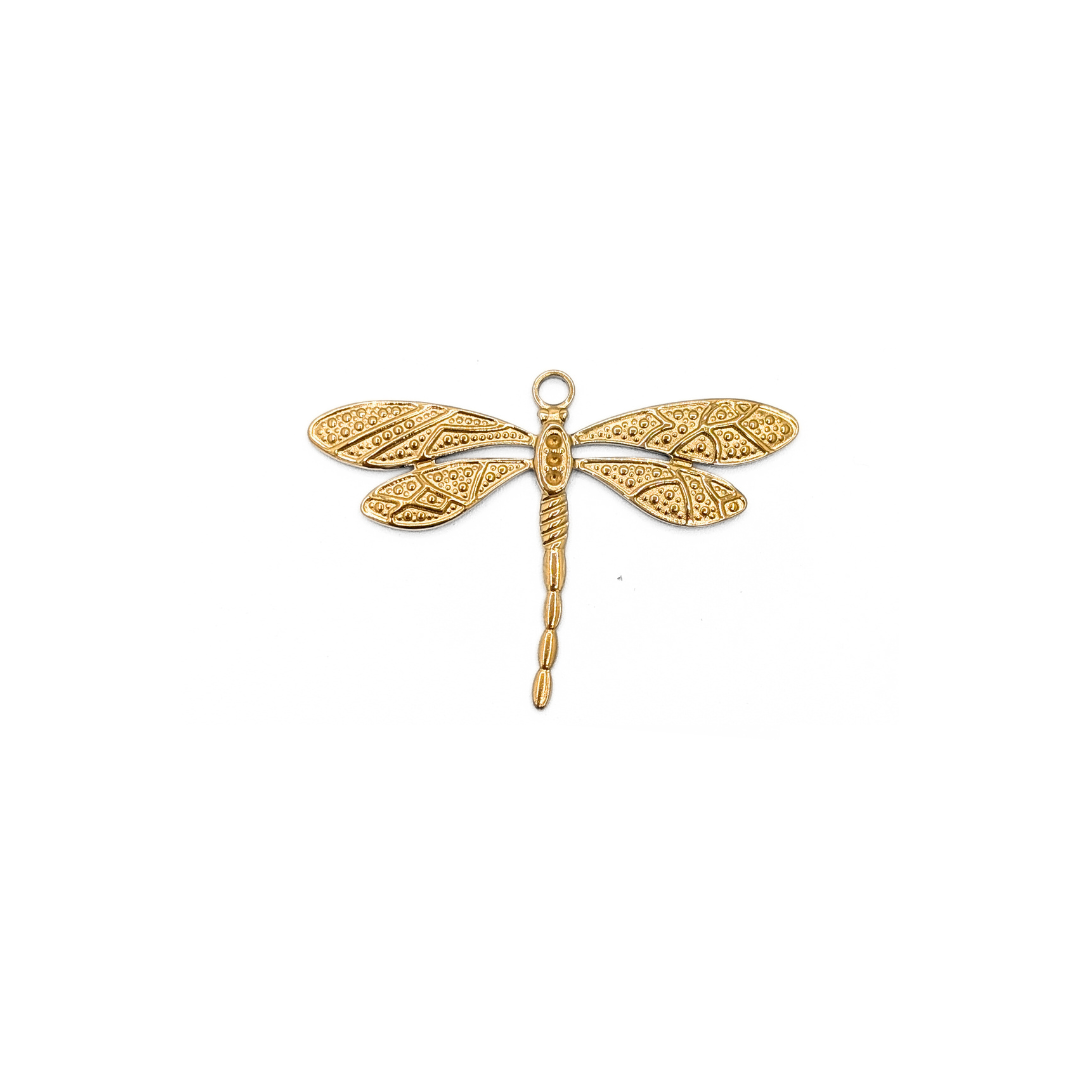 Gouden libelle bedel sieraden maken charm Casa Jadel