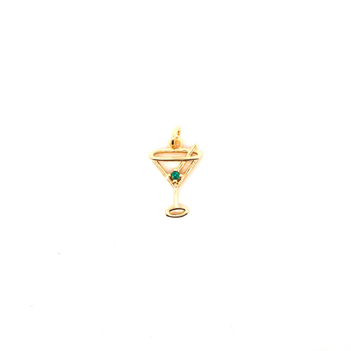 Gouden martini cocktail bedel