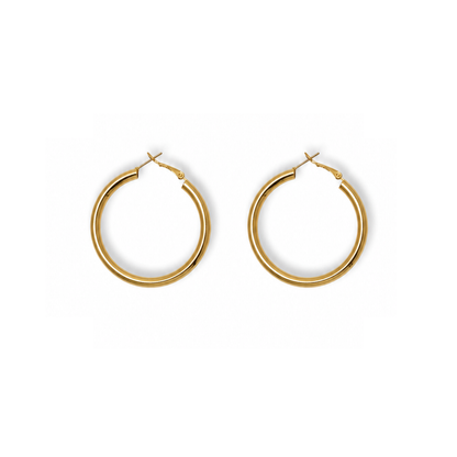 Gouden oorringen dames 45 mm lichtgewicht Casa Jadel