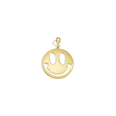 Gouden statement smiley hanger