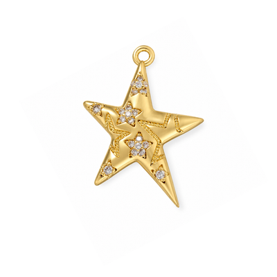Statement ster bedel met steentjes