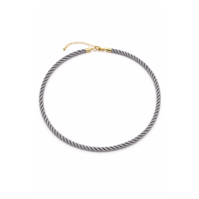 Grijze gedraaide rope ketting