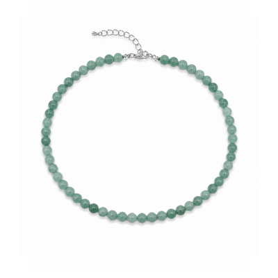Groene Jade natuursteen kralenketting Jacky