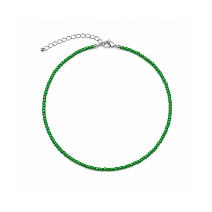 Groene kleine kralenketting Saar van Casa Jadel