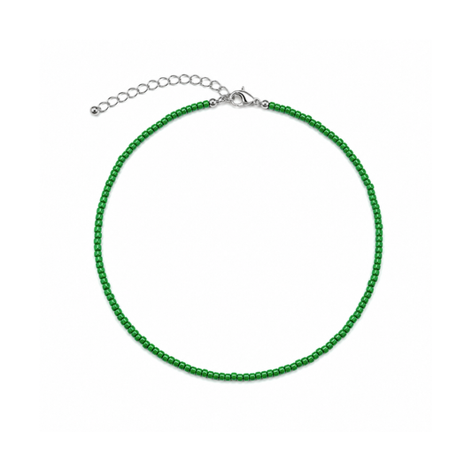Groene kleine kralenketting Saar van Casa Jadel