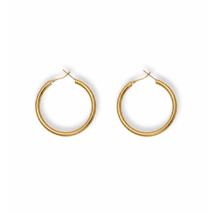 Grote gouden oorringen dames 60 mm Casa Jadel
