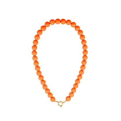 Kralen ketting oranje