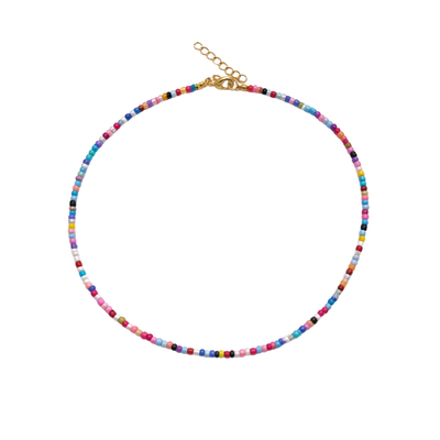 Mixed kleuren kleine kralenketting Saar