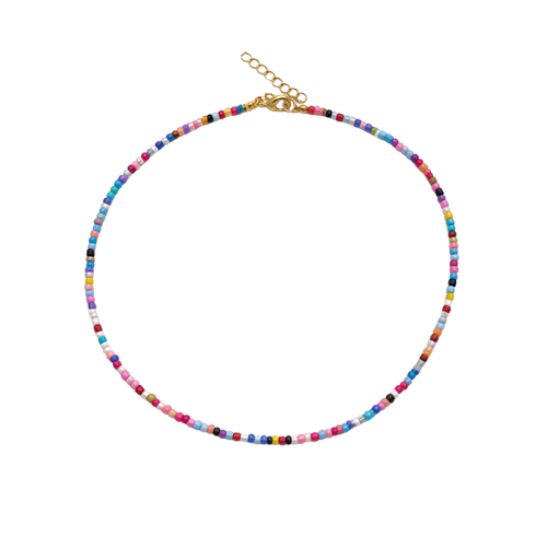 Mixed kleuren kleine kralenketting Saar