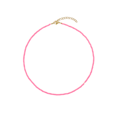 Roze kleine kralenketting Saar