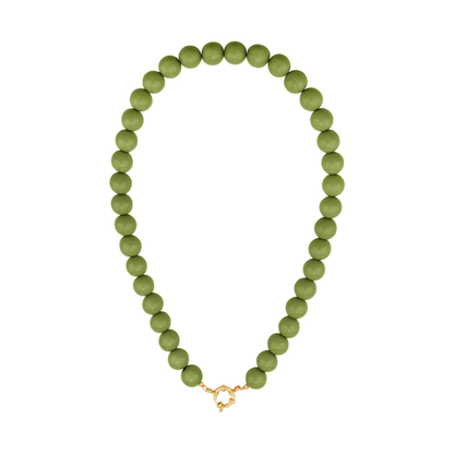 kralenketting groen met boeislot