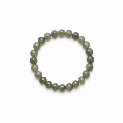 Labradoriet natuursteen kralenarmband