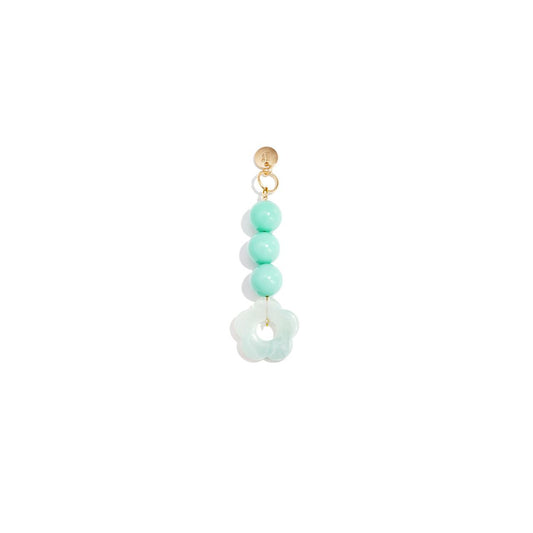 Lichtgroene bloemetjes tashanger | Bag Charm | Casa Jadel