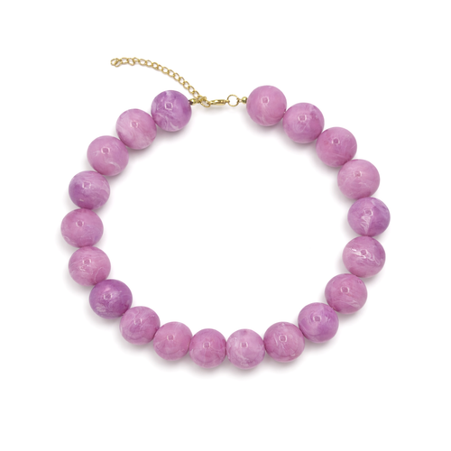 Lila grote kralenketting Pien