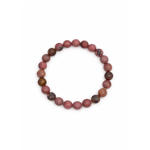 Matte rhodoniet natuursteen kralenarmband