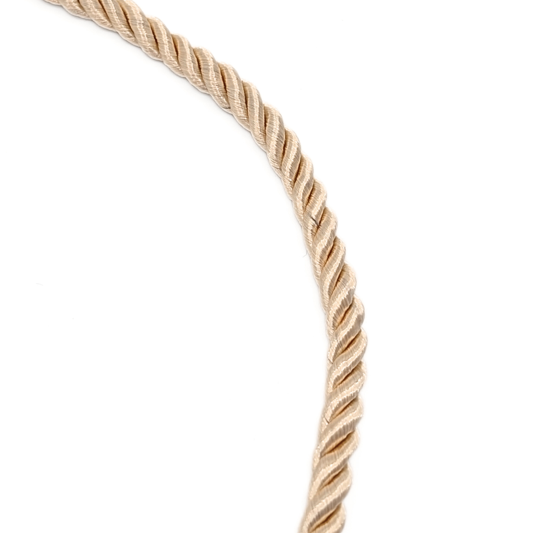 Gedraaide rope ketting in naturel tint van Casa Jadel