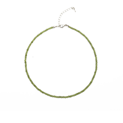 Olivine natuursteen kleine kralenketting Saar