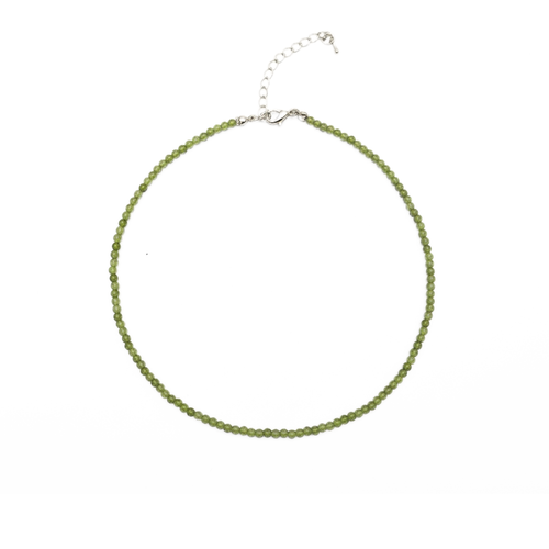 Olivine natuursteen kleine kralenketting Saar