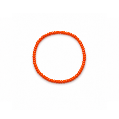 Oranje kleine kralenarmband Saar met fijne oranje kralen