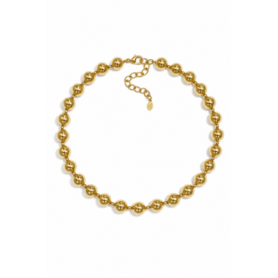 Gouden grote kralenketting