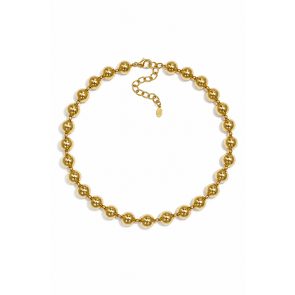 Gouden grote kralenketting