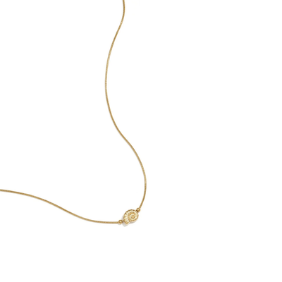 Gouden ketting met spiraalschelpje