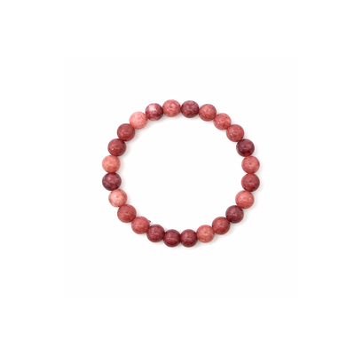 Rhodoniet natuursteen kralenarmband