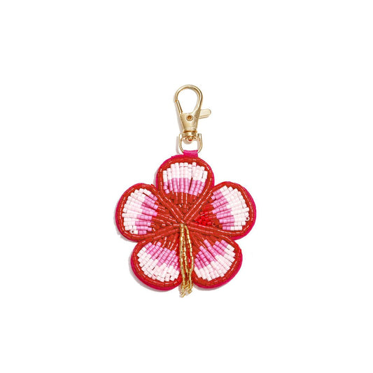 Rode glazen bloem tashanger | Bag Charm | Casa Jadel