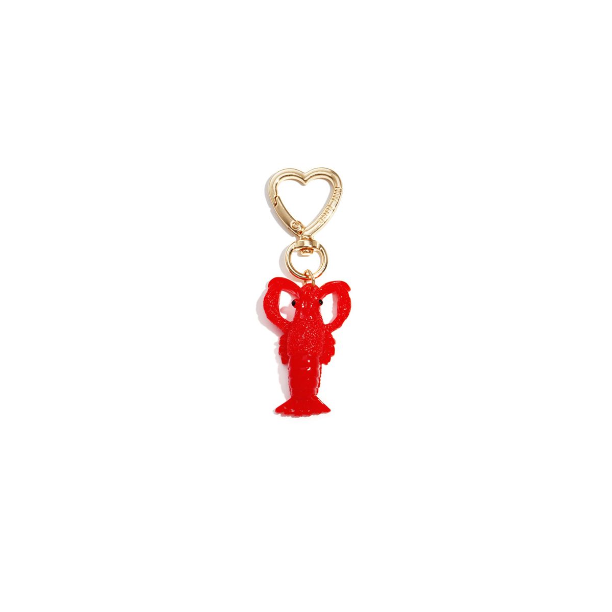 Rode kreeft print tashanger Bag Charm Casa Jadel